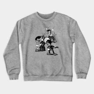 Blink 1932 punk band in 1930s rubber hose style cuphead Crewneck Sweatshirt